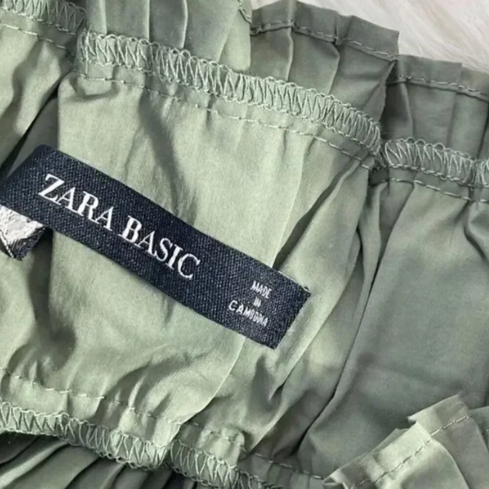 Zara Olive Green Skirt - Picture 5 of 6